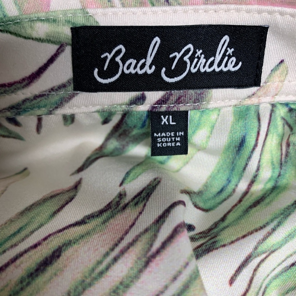 Bad Birdie Tropical Leaf Polo Golf ⛳️ Shirt Size XL - Picture 2 of 6